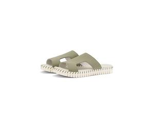 Ilse Jacobsen Pantoletten in Khaki - Größe 41 | Damen Pantoletten