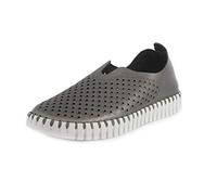 ILSE JACOBSEN Womens TULIP3576 Flat,Gunmetal,38 EU