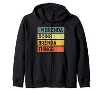 I'm Brenda Doing Brenda Things Lustiges personalisiertes Zitat Kapuzenjacke