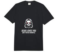 I'm His Favorite Jesus Loves You Religiöses Zitat Comfort Colors Adult Heavyweight T-Shirt