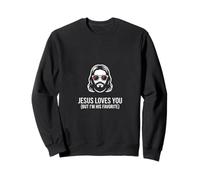 I'm His Favorite Jesus Loves You Religiöses Zitat Sweatshirt