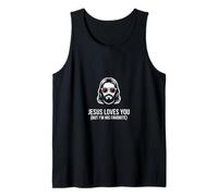 I'm His Favorite Jesus Loves You Religiöses Zitat Tank Top