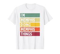 I'm Memphis Doing Memphis Things Lustiges personalisiertes Zitat Preisgünstiges Grafik-T-Shirt, Herren, Weiß, M