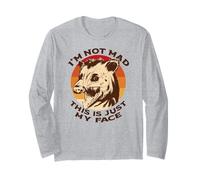 I'm not mad This is just My face Lustiges Opossum Scream Meme Langarmshirt