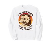 I'm not mad This is just My face Lustiges Opossum Scream Meme Sweatshirt