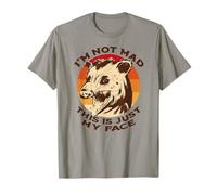 I'm not mad This is just My face Lustiges Opossum Scream Meme T-Shirt