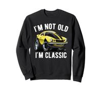 I'm Not Old I'm Classic Funny Muscle Cartoon Design Sweatshirt