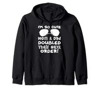 I'm So Cute Mom and & Double Their Next Order Twins Baby Kapuzenjacke