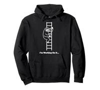 I'm Working On It Faultier Lustiges Lazy Progress Design Pullover Hoodie