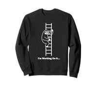 I'm Working On It Faultier Lustiges Lazy Progress Design Sweatshirt