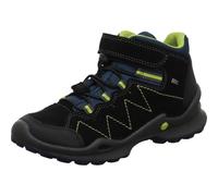 Imac Foxy 28 Kinder Stiefel aus Nubukleder in Schwarz Blau Grün mit Klettverschluss und Tex Membran. schwarz/grün Gr. 38