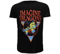 Imagine Dragons Bones Flute Skeleton T-Shirt - offizielles Merchandise XL Schwarz