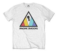 Imagine Dragons T Shirt Triangle Band Logo Nue offiziell Herren Weiß M