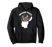 Imagine Peace Colorful Mind Explosion Pullover Hoodie