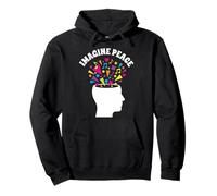 Imagine Peace Colorful Mind Explosion Pullover Hoodie