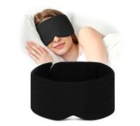 iMaMa Blackout Schlafmaske, wendbare Augenmaske zum Schlafen und Reisen | Wendbare Cool-Touch- und Soft-Touch-Seiten, schmale Passform für Seitenschläfer, leises Klettband, für Damen und Herren