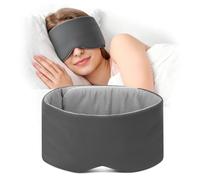 iMaMa Blackout Schlafmaske, wendbare Augenmaske zum Schlafen und Reisen | Wendbare Cool-Touch- und Soft-Touch-Seiten, schmale Passform für Seitenschläfer, leises Klettband, für Damen und Herren
