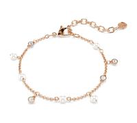 Imber Armband, Kristallperle, Rundschliff, Weiß, 18K roségoldbeschichtet OS