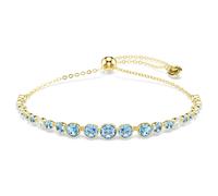 Imber Armband, Rundschliff, Blau, 18K goldbeschichtet OS