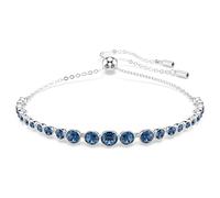 Swarovski Emily Armband, Rhodiniertes Damenarmband mit Blauen und Strahlenden Swarovski Kristallen