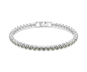 Imber Emily Tennis Armband, Rundschliff, Schwarz, Rhodiniert OS