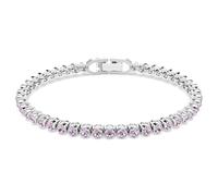 Imber Emily Tennis Armband, Rundschliff, Violett, Rhodiniert OS