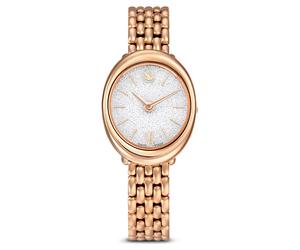 Imber oval Uhr, Schweizer Produktion, Metallarmband, Goldfarben, Roségoldfarbenes Finish OS