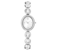 Imber oval Uhr, Schweizer Produktion, Metallarmband, Silberfarben, Edelstahl OS
