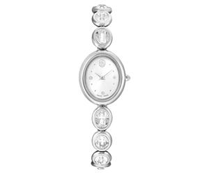 Imber oval Uhr, Schweizer Produktion, Metallarmband, Silberfarben, Edelstahl OS