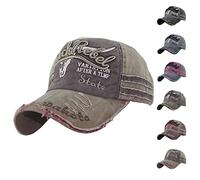 iMeshbean Baseball Cap Herren Damen, Basecap Retro Verstellbar Mütze Snapback Cap Unisex Schirmmütze Baumwolle Modische Kappe Hut für Sport Reise Outdoor Freizeit (Khaki)