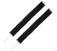 IMIKEYA 2 Stück Pailletten Choker für Frauen und Mädchen Stylische Kurze Halskette aus Sequin für Party und Date Schwarz Auffälliges Design