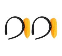 IMIKEYA 2 Stück Plüsch Mais Stirnband mit 3D Gemüse Design Weiches Haarband für Party Hochzeit und Make Up