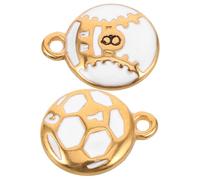 IMIKEYA 2 Stück Teiliges Sportschmuck Charms mit Fußball und Baseball Anhängern Langlebig Modisch Vielseitig für DIY Armbänder und Schlüsselanhänger Präzise Verarbeitung für Sportfans