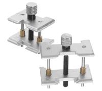 IMIKEYA 2 Stück Teiliges Uhrenwerkhalter Set Metall für Uhrmacher Uhrenreparatur Werkzeug Einstellbar Große Kleine Werkhalter zum Fixieren und Öffnen von Armbanduhren Zufällige Farbe