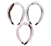 IMIKEYA 3 Stück Knot Haarband für Damen Teiliges Beige Dekoratives Breites Stirnband für für Partys Fotos Alltagsoutfits