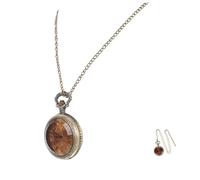 IMIKEYA Antike Taschenuhr Vintage mit Klappabdeckung Kompakte Quarzuhr aus Metall für Damen und Herren Tragbare Retro Uhr für Alltag und Party