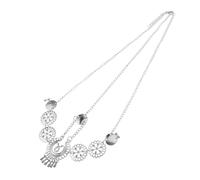 IMIKEYA Boho Haaraccessoires Silber Legierung Stirnkette mit Langer Quaste für Damen Bequemes Material Einzigartiges Vintage Design für Partys und Fotoshootings