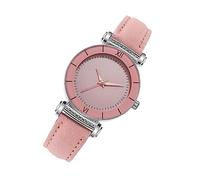 IMIKEYA Damen Leuchtende Quarzuhr mit Rosa Mattiertem Lederarmband Modische Armbanduhr Analog Elegant für Damen und Mädchen