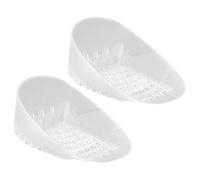 IMIKEYA Einlegesohlen mit Fersenerhöhung Stoßdämpfende Gel Fersenpolster Transparent Hochelastisch und Leicht Unsichtbare Schuheinlagen Zur Schuhhöhensteigerung für Damen und Herren