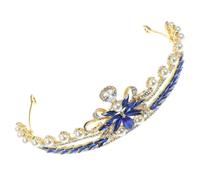 IMIKEYA Elegante Perlenkrone aus Legierung mit Strassverzierung und Zartem Schmetterlingsdesign Hochzeitshaarschmuck Passend zum Brautkleid für Damen bei Besonderen Anlässen
