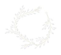 IMIKEYA Hochzeit Braut Haarranke Strass Haarschmuck Stirnband Zinklegierung Silber für Brautfrisur