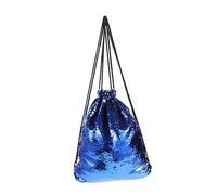 IMIKEYA Pailletten Rucksack Damen Mit Kordelzug Königblau Glitzernde Umhängetasche Aus Kratzfestem Stoff Leichte Mädchen Tasche Für Alltag Party Und Geschenk
