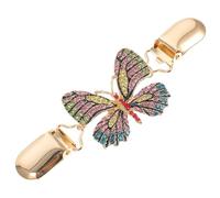 IMIKEYA Retro Schmetterlings Pulloverclip aus Legierung Damen Schal und Cardiganclip Mantelverschluss für Strickjacke und Hemd Rutschfestes Bekleidungsaccessoire für Hochzeit und Alltag