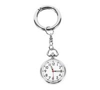 IMIKEYA Taschenuhr Quarzuhr Mit Schlüsselanhänger Für Medizinisches Personal Und Studentenprüfungen Nachtablesung Und Robustes Gehäuse Silber