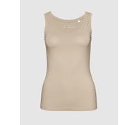 OPUS Damen Top | Tanktop IMILIA Slim aus BCI Cotton Mix beige, 36