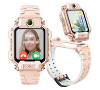 imoo X10 Kinder-Smartwatch, 4G Sprachanruf, 1,6″ HD 5MP+8MP Split-Dual-Kameras, 32 GB Speicher 20m wasserdicht, Herzfrequenz-Monitor Sport-Modi großer Akku (Rosa)