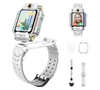 imoo X10 Kinder-Smartwatch Telefon, Flip & Detach Dual-Kam, 4G Global Bänder, 20m Wasserdicht, AI GPS-Tracking, Video- & Sprachanrufe, Mehrsprachig, Sicherheitsfunktionen, weiß
