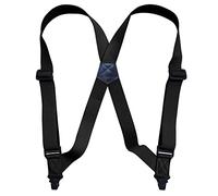 IMOSEI Hosenträger Suspender Outdoor-Freizeit Zwei Clip Herren Seitenclip Schultergurt Antiallergischer Schultergurt 3,8 cm Kunststoff-Clip Seitenclip-Gurt-Schwarz