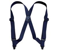 IMOSEI Hosenträger Suspender Outdoor-Freizeit Zwei Clip Herren-Seitenclip-Schultergurt Antiallergischer Schultergurt 3,8 cm Kunststoff-Clip-Seitenclip-Gurt Marineblau