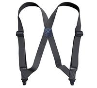 IMOSEI Hosenträger Suspender Outdoor-Freizeit Zwei Clip Herren-Seitenclip-Schultergurt Antiallergischer Schultergurt 3,8 cm Kunststoff-Clip-Seitenclip-Gurt Dunkelgrau